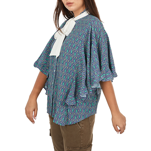 Elmas Phil Blouse Women size L Dark Blue - Picture 4 of 5